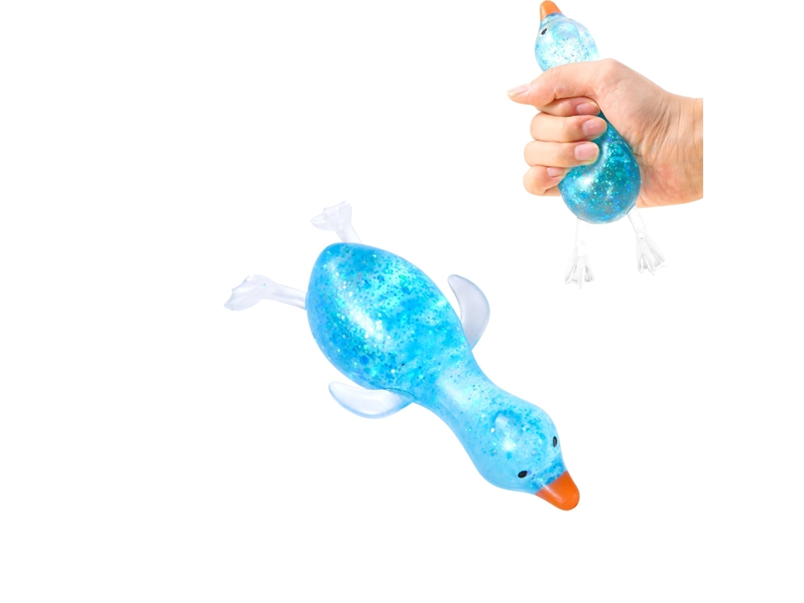 Pato Azul Squeeze, Brinquedo Infantil Macio para Mãos Pequenas LAXISCREED