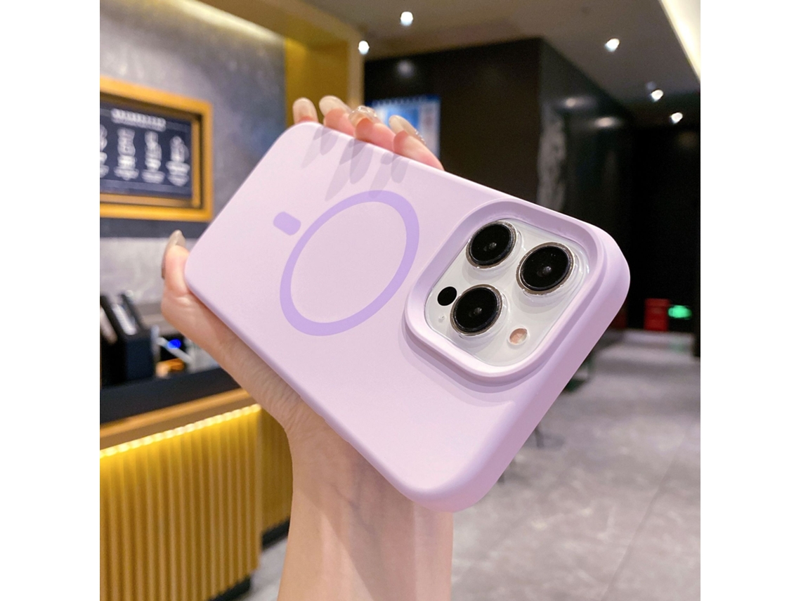 (roxo, Iphone 17 Pro) Capa De Silicone Líquido Para Iphone, Com Forte Fixação Magnética.
