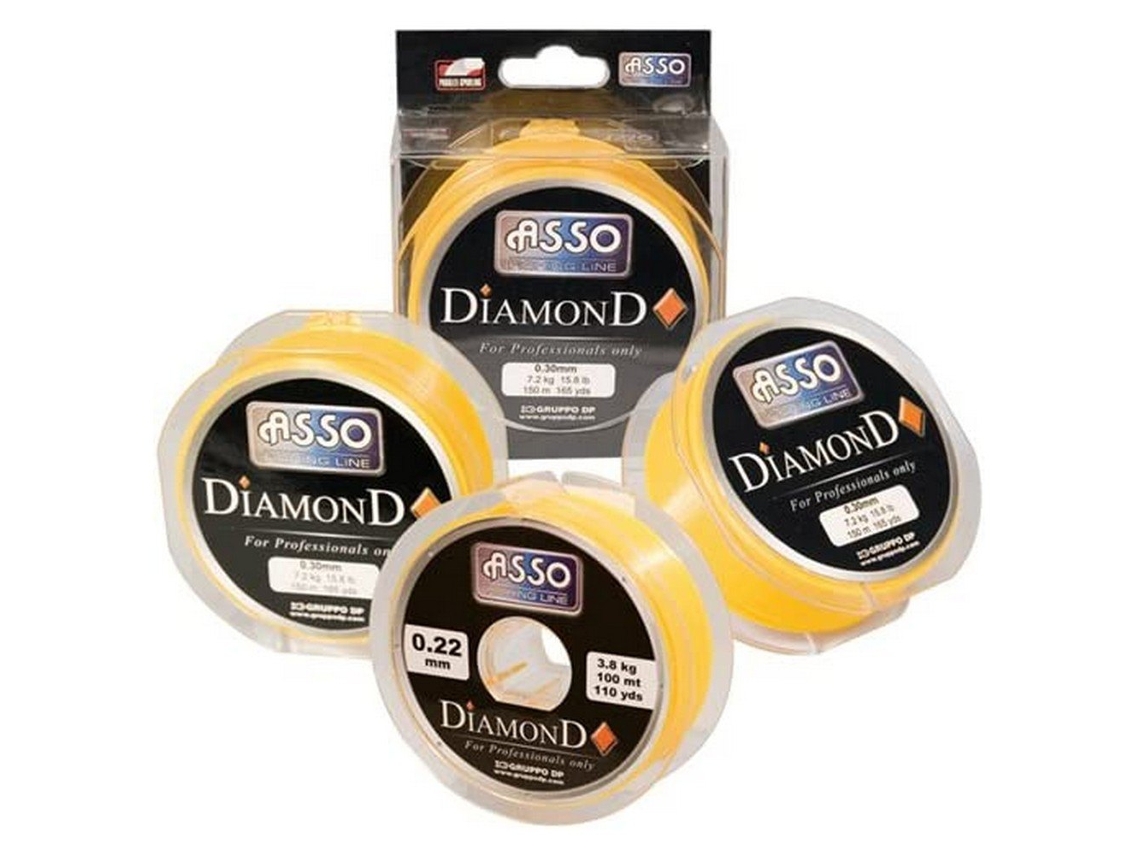 Monofilamento Diamond 300 M Amarelo 0.280 Mmasso