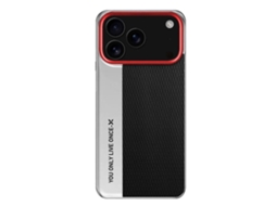Capa Para Iphone 17 Pro Com Textura De Diamante - Couro E Pc