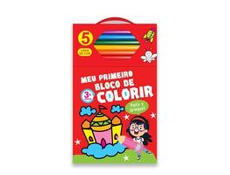 Livro Meu Primeiro Bloco De Colorir Vermelho 3 De Zastras (português Do Brasil)