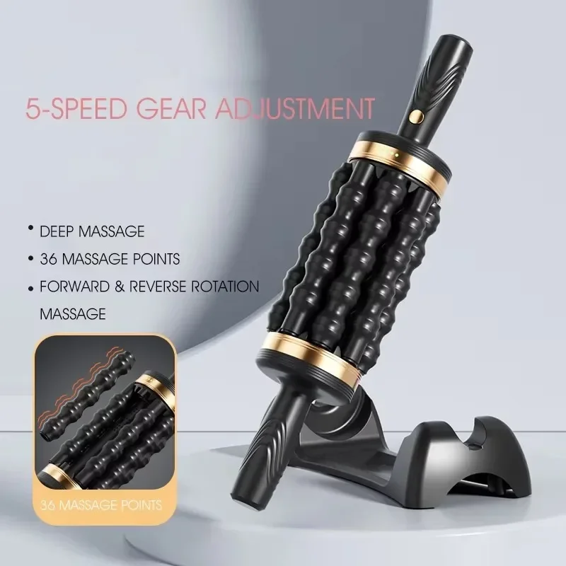 Massageador Relaxante e para Alívio do Estresse, Massageador Manual de Impacto com Rolamento Muscular. MDUG