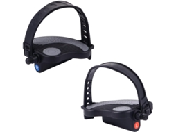 1 par de pedais antiderrapantes para bicicleta ergométrica.