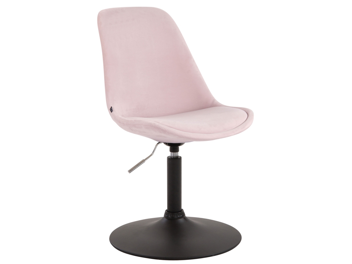 Cadeira de jantar de veludo Maverick rosa/preto CLP