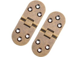 Kit Com 2 Dobradiças Metálicas Invisíveis Para Armários E
