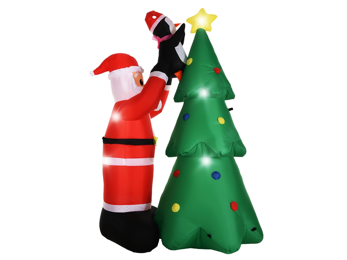 Papai Noel Inflável com Iluminação Led, LAXISCREED