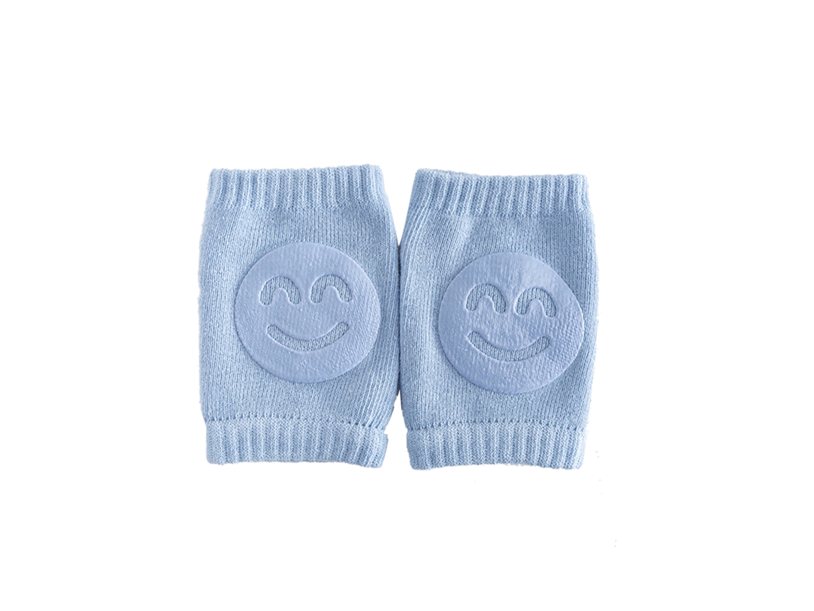 Rodilleras Para Bebé Antideslizantes Respirantes De Algodón Para Gatear Talla Única Azules Unisex