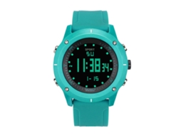Relógio masculino com pulseira de silicone, relógio eletrônico para negócios DZB22, azul lago