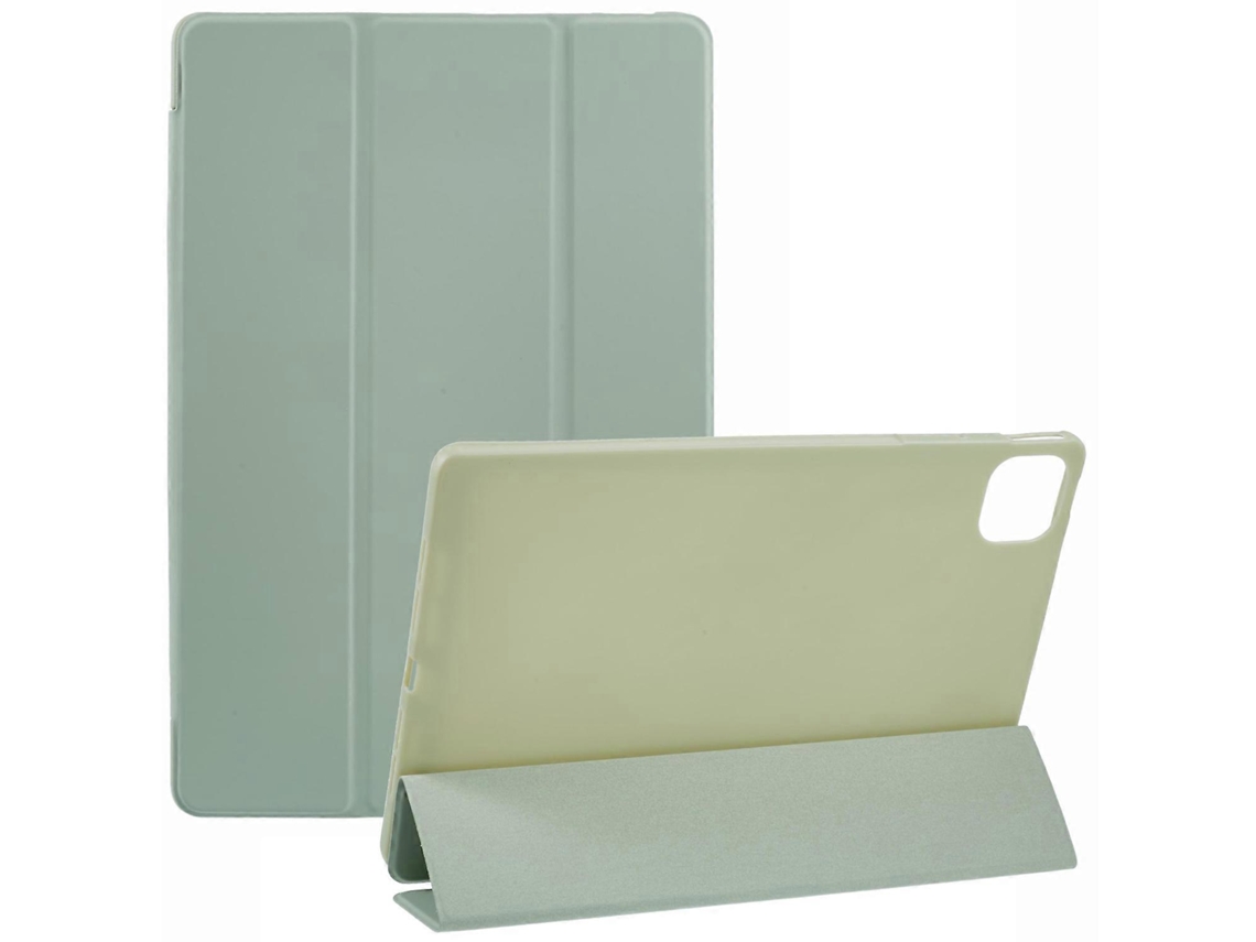 Capa Hengrongshen para Honor Pad GT Pro, capa de silicone com suporte triplo em couro sintético, verde