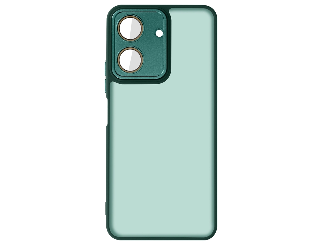 Capa Traseira Bloco Câmera Para Xiaomi Poco C65 Silicone Verde