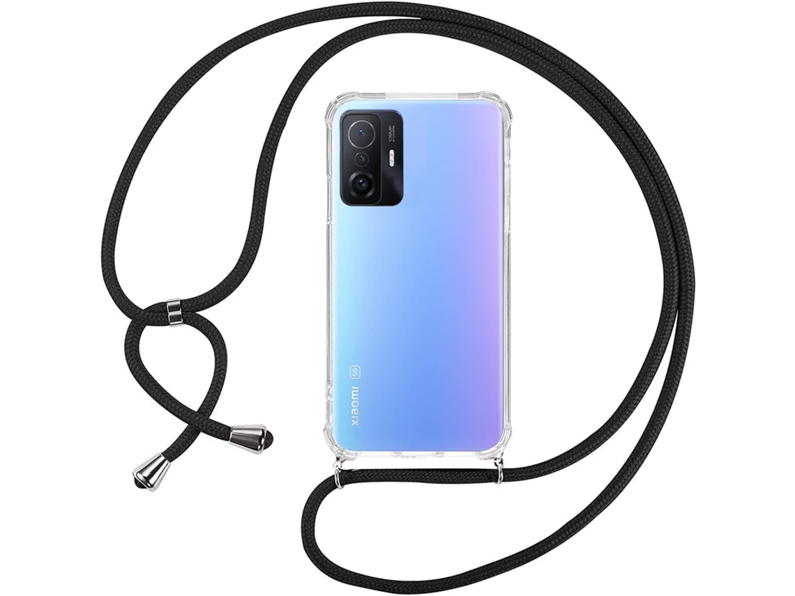 Capa com Cordão Colar para Xiaomi Xiaomi 11T 5G/11T Pro 5G HONGWE. Transparente