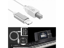 Lurelia Cabo Lightning Para Midi Usb-b Usb 2.0 Usb-b Lightning, Ligação Para Teclados, Pianos E Sintetizadores, Microfones