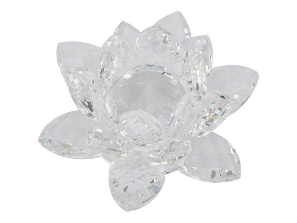 Decoración De Cristal Loto Transparente Para Fiesta Boda Hogar Ornamento De Vidrio Artesanal