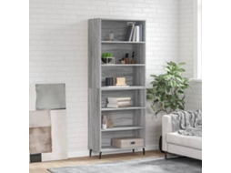 Vidaxl Armário Alto 69,5x32,5x180cm Derivados Madeira Sonoma Cinzento
