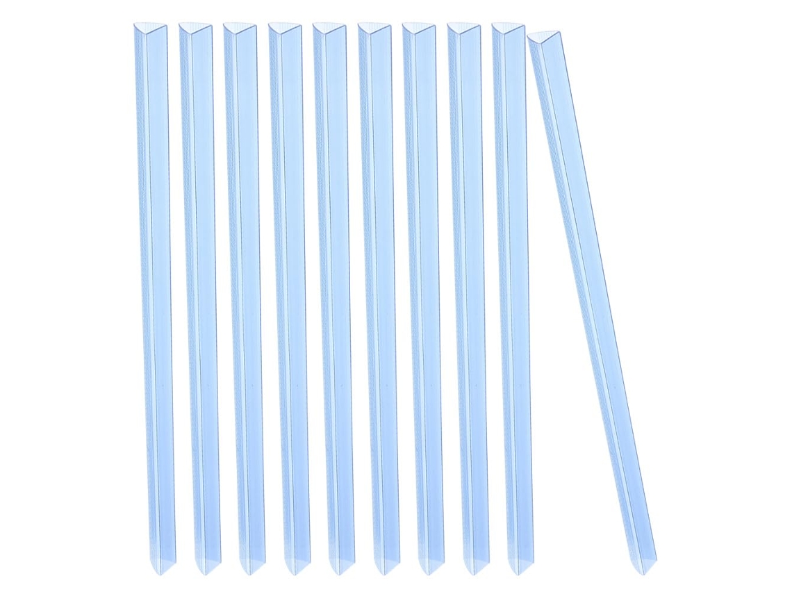 Clips para papel A4, 310 mm x 15 mm, transparentes, com barra deslizante, organizador de documentos para