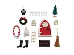 Boneco Elfo Luminoso para Porta, Pack de 14, LAXISCREED