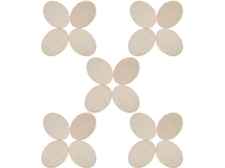 Conjunto 20 Peças Placas Bordado Ovais Madeira 6x4 5 Decorações Artesanais Diy Enfeites Pendurar Hobbies GOKOCO