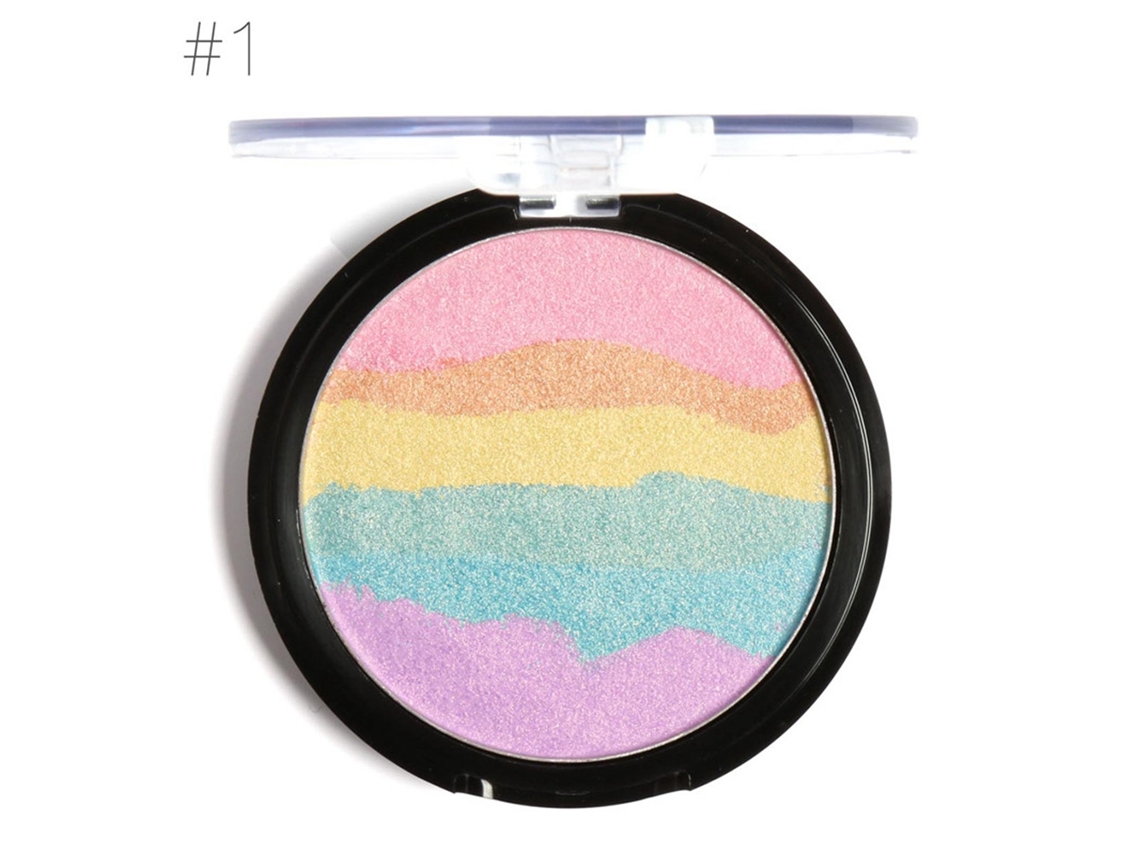 Pó De Destaque Rainbow À Prova D'água - Cores Vibrantes, 2 Opções, 18g, Seguro Para A Pele