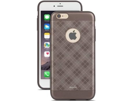 Capa  Tartan Walnut iPhone 6 Plus, 6s Plus Castanho