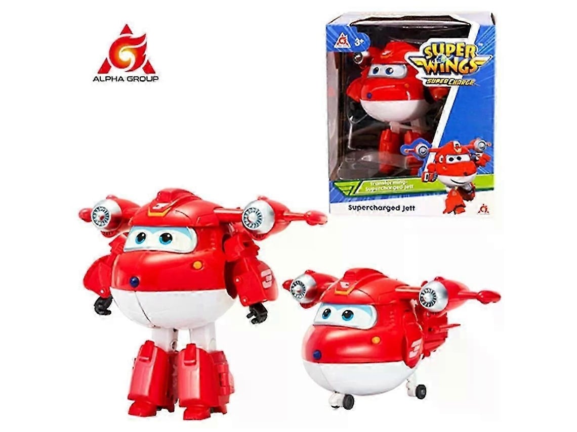 Brinquedo Robô Transformável Super Wings, 5 Polegadas, Transformação Fácil, Para Criançassupercharged Jett
