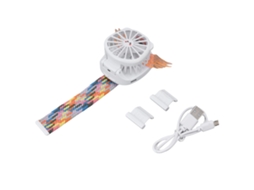 Laxiscreed Fan Mini Sem Fio, Bateria Interna, Ideal Para Mãos E Mesas, Asas De Anjo Para Dias Quentes