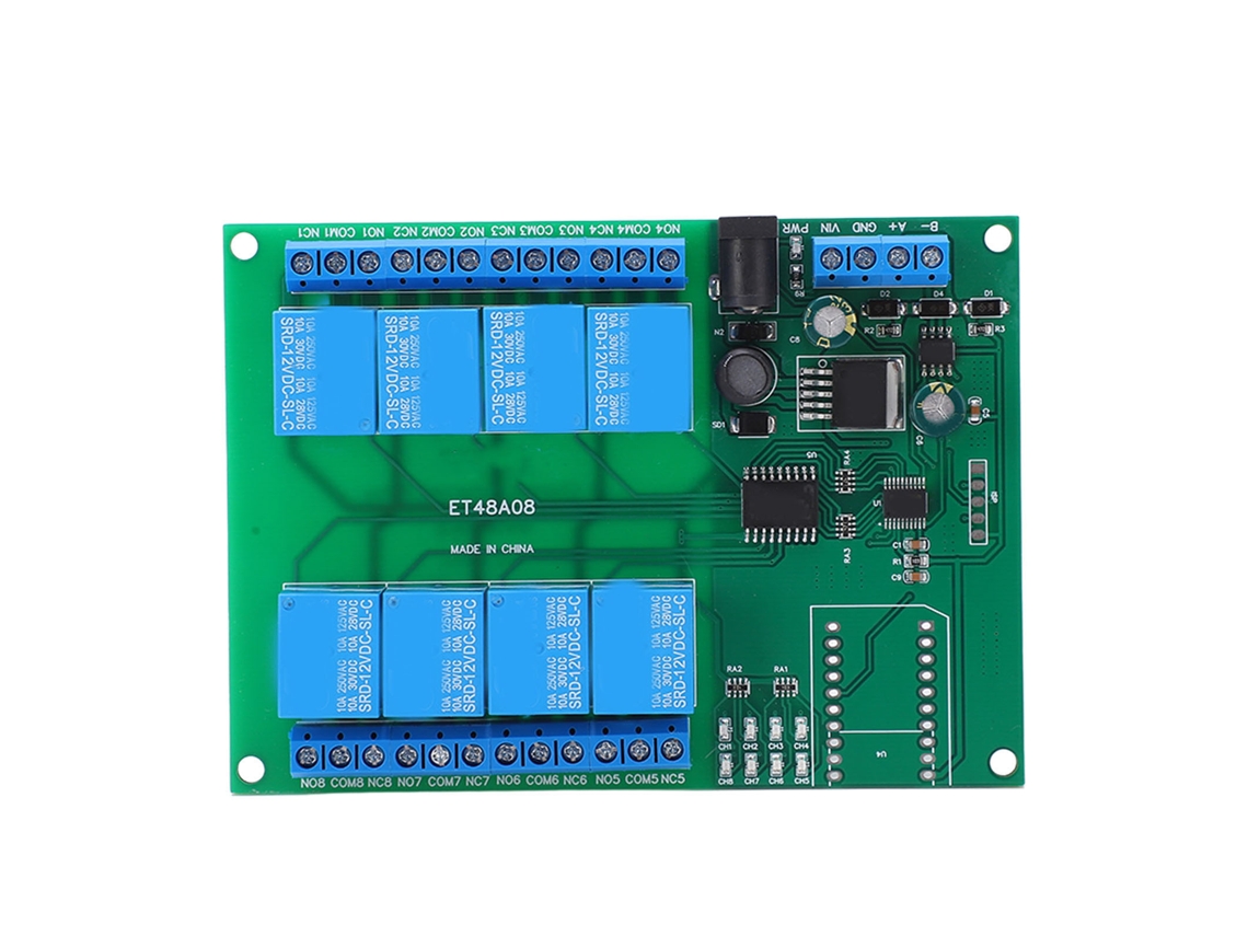 Módulo Relé 8 Canais Dc12v Com Proteção Circuito