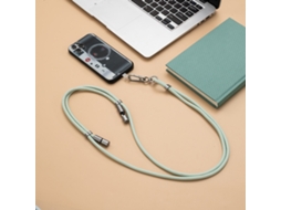 Cabo Usb, Pulseira De Telemóvel Ajustável Multicolorida, Colar Fashion, Usb C, Silicone, Nylon, Verde, Para Telemóvel