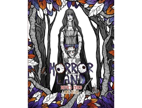 Livro Adult Coloring Book Horror Land Devils Child De Am Shah (inglês)
