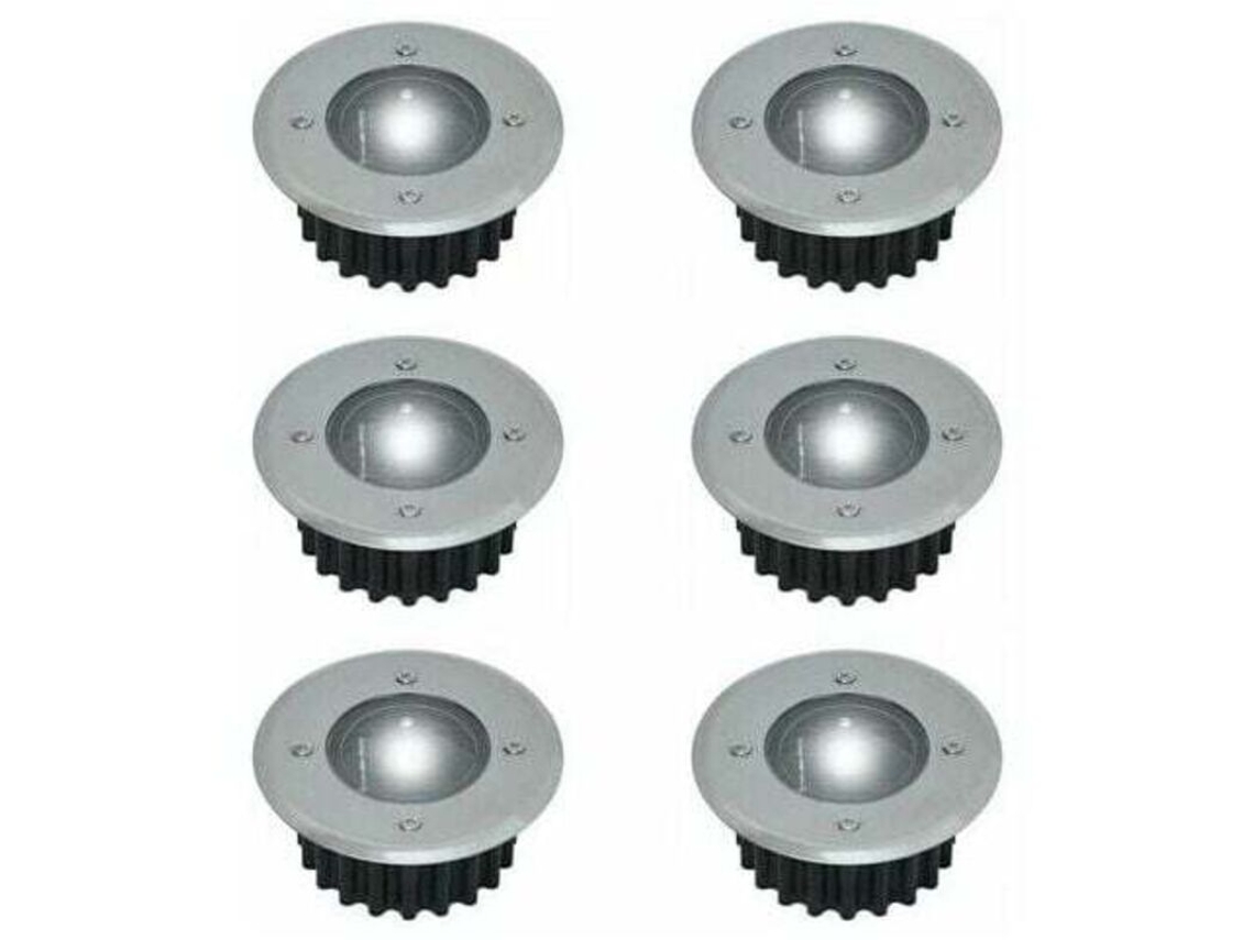 Projetores de Solo Led com energia solar, aço inox, 85 mm AQUAFORGE