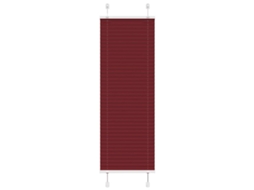 Vidaxl Plissado Cego Bordéus Vermelho 50x100 Cm Largura Tecido 49,4 Cm