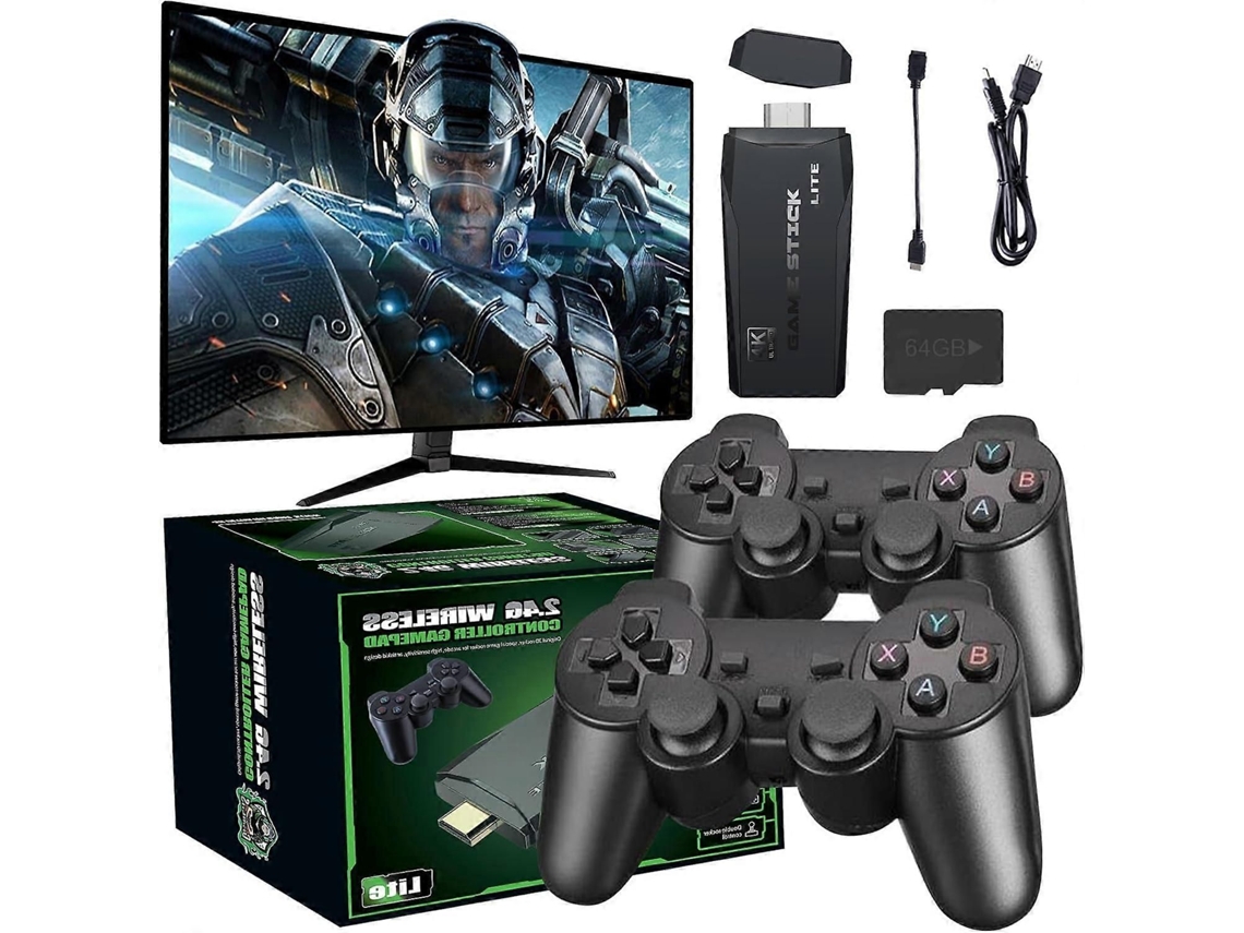 Console de Jogos Sem Fio M8 Pro com Clássicos, 9 Emuladores, Saída Hdmi 4k GOKOCO