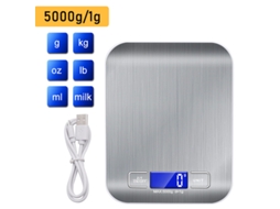 Balança Digital Portátil Eletrônica, Com Precisão De 5kg /1g prataczhhmart