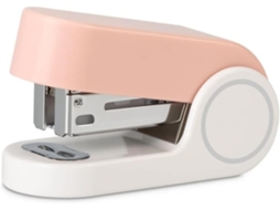 Mini Grampeador, Pequeno, Fofo E Compacto, Ideal Para Viagens, Estudantes E Escritório Aquaforge (rosa)