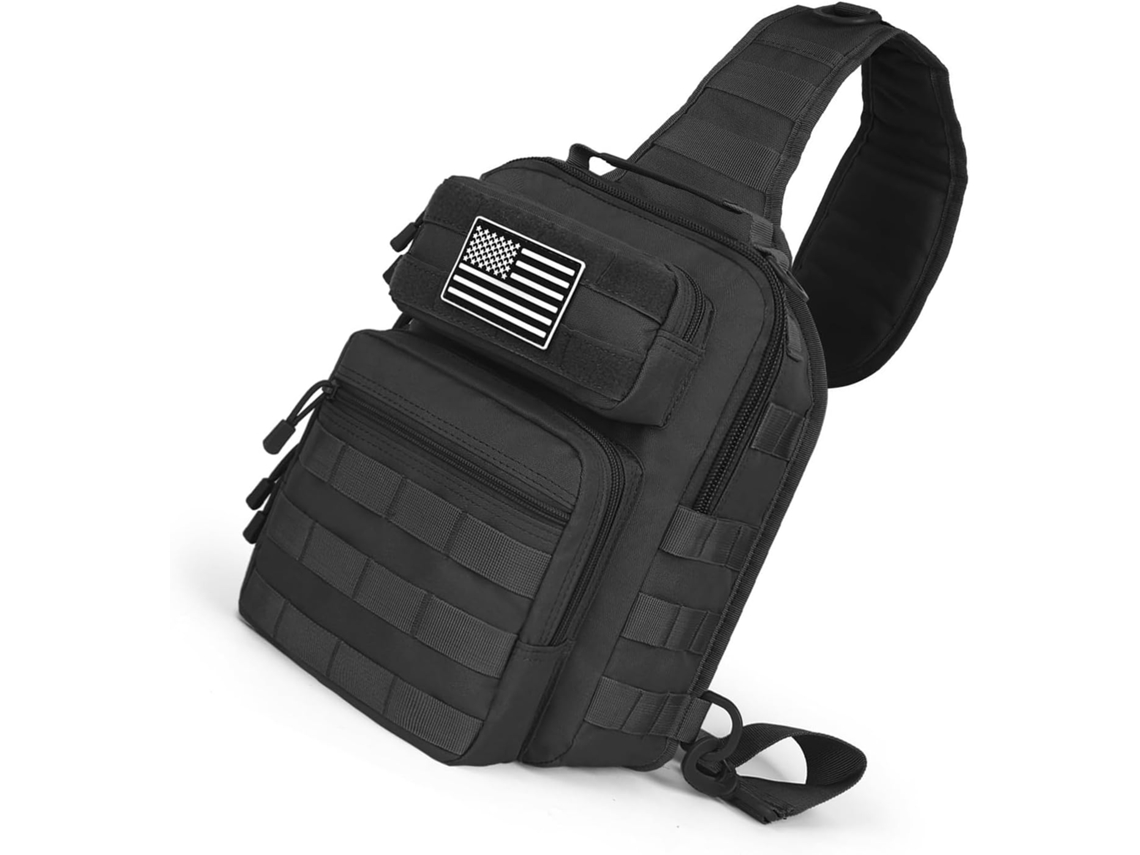 Bolsa organizadora de ferramentas com diversos compartimentos, bolsas utilitárias, bolsa de ombro ajustável e design de armazenamento.