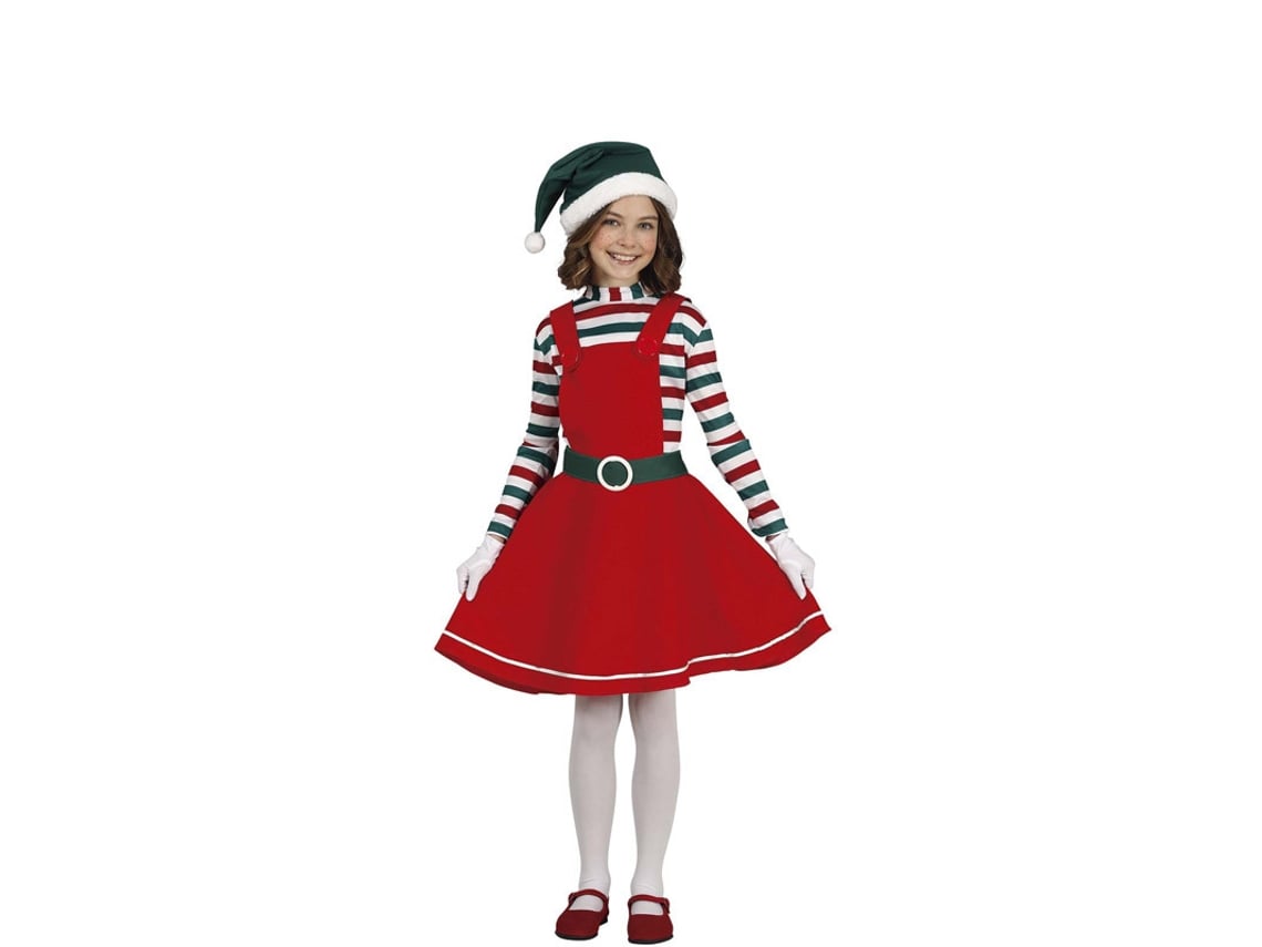 Fato de Menina GUIRMA Elfa Do Pai Natal (10-12 anos)
