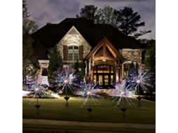 Unidades Luzes De Fogo De Artifício Solares, 120led, 8/2 Modos De Iluminação Para Jardim, Quintal, Calçada, Festas