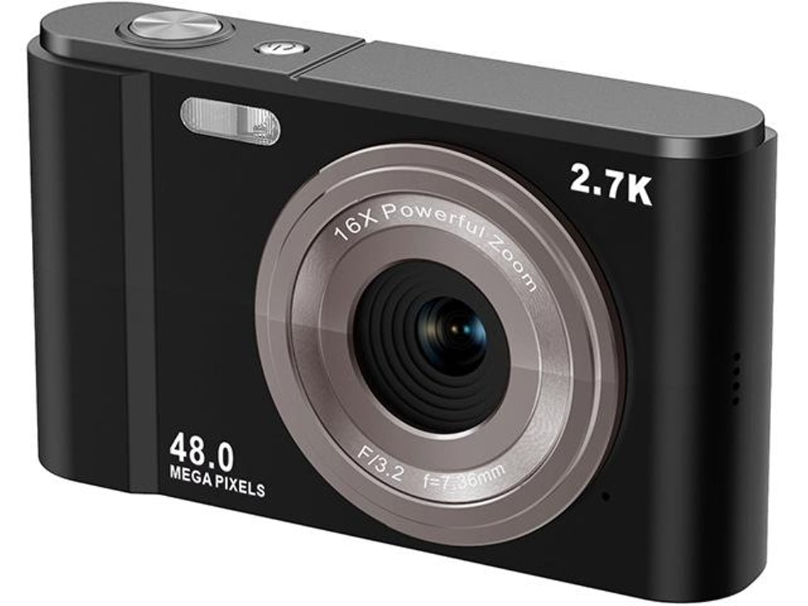 Câmara Digital Hd Para Fotografia Doméstica Full Hd 2.7k 48mp 16x Interstellar Black 32g Memory Card Zruxe