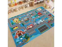 Tapete De Estrada Infantil Com Mapa Urbano, Para Brincar Com Carrinhos, Pista Educativa Para Quarto E Sala De Jogos 40*60cm