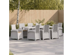 Vidaxl Conjunto De Jantar Para Jardim 9 Unid. Pp