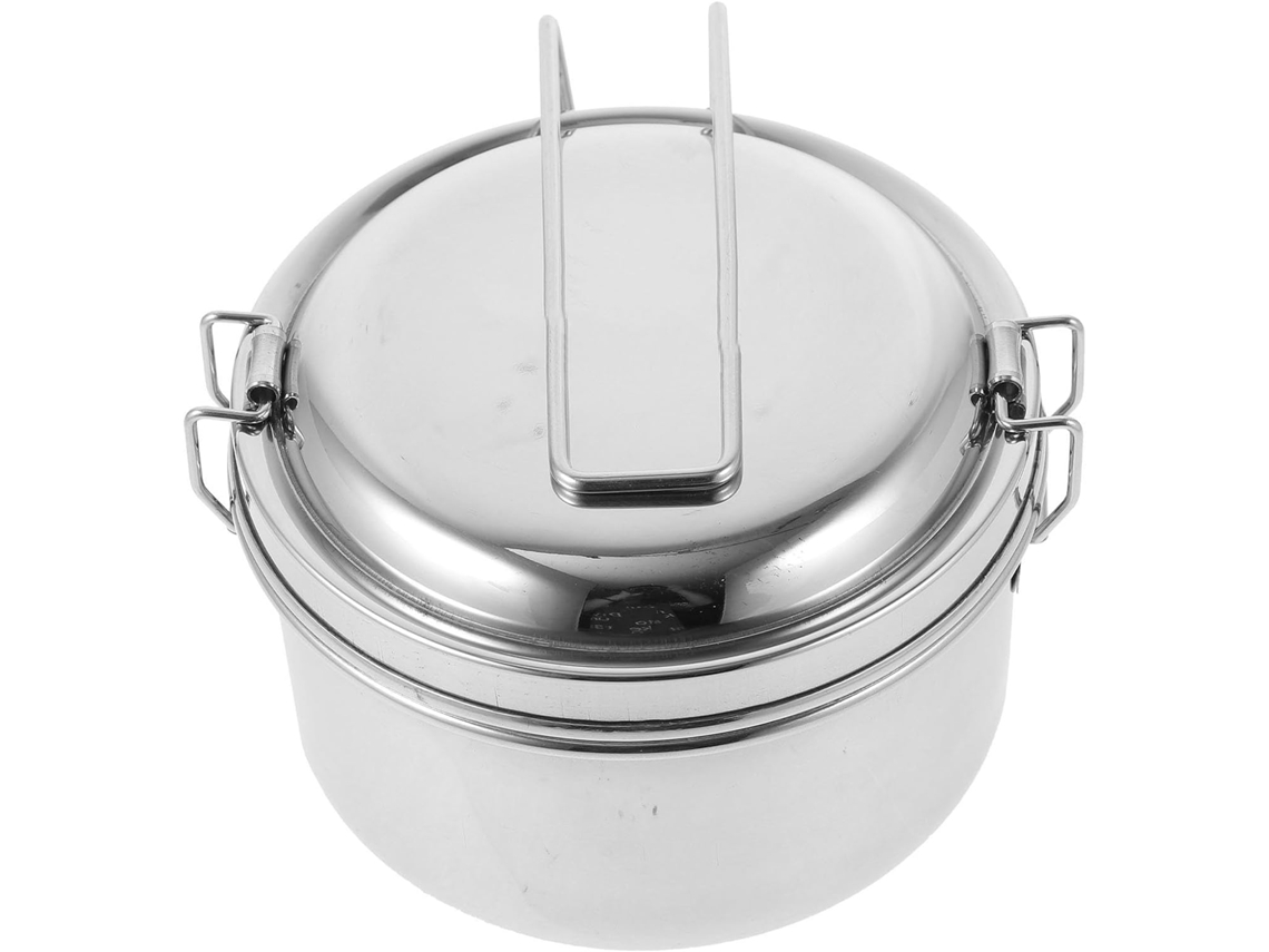 Recipiente Para Alimentos De Aço Inoxidável 304com Dupla Camada, Compacto E À Prova De Vazamentos, Ideal Para O