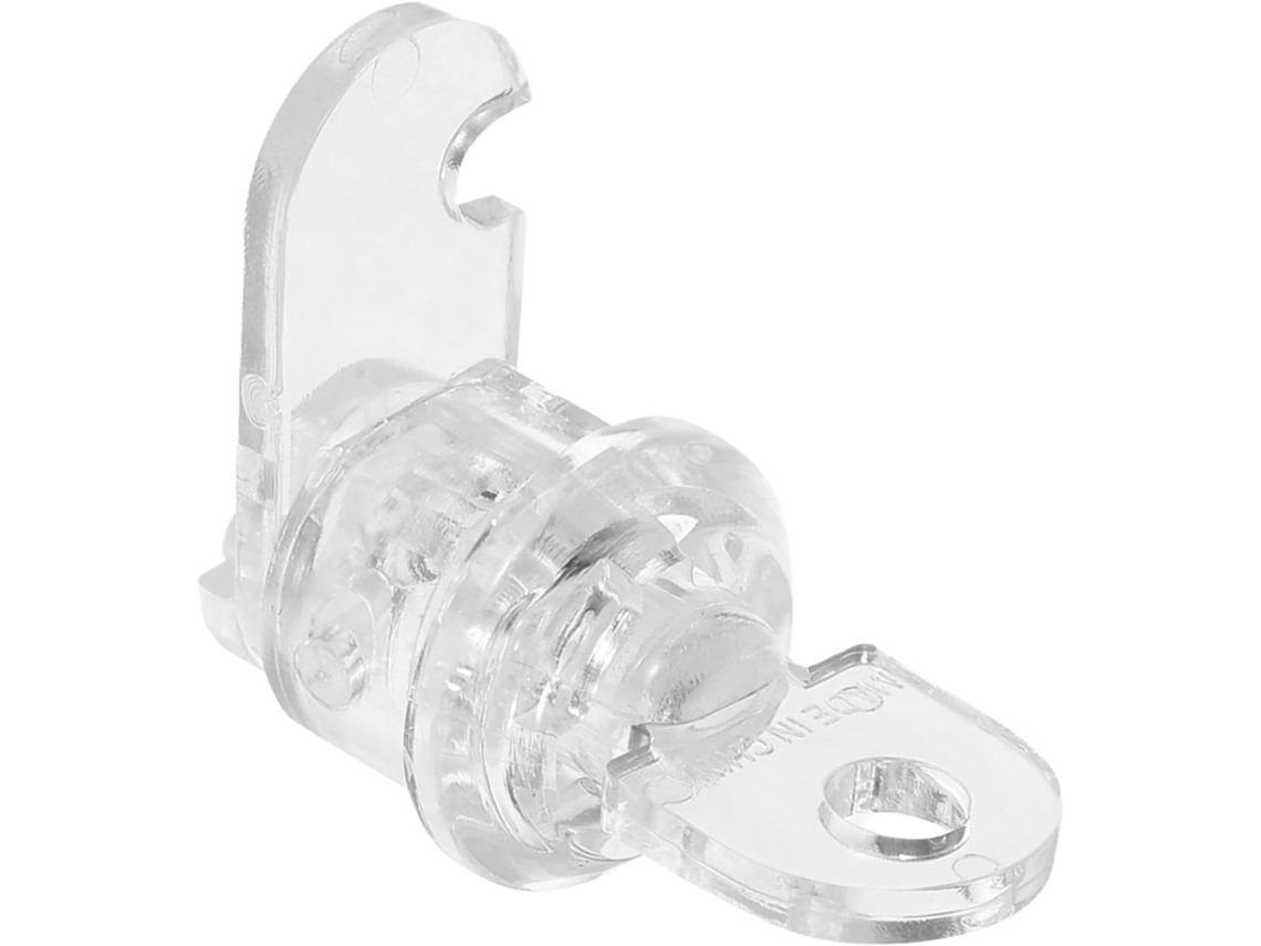 Fechadura De Acrílico Com Chave Para Armários E Vitrines. Oculta