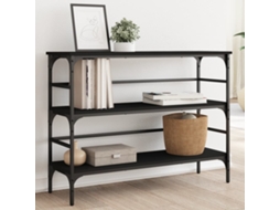 Vidaxl Mesa Consola 100x32x75 Cm Derivados De Madeira Preto
