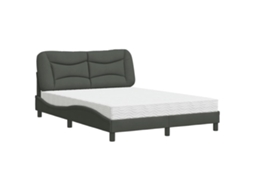 Bed, Beds Vidaxl Cinzeto Tecido (120 X 200 Cm)