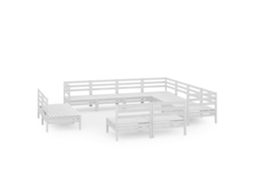 Garden Lounge Set, Garden Lounge Sets Vidaxl Branco Madeira De Pinho (n/a)