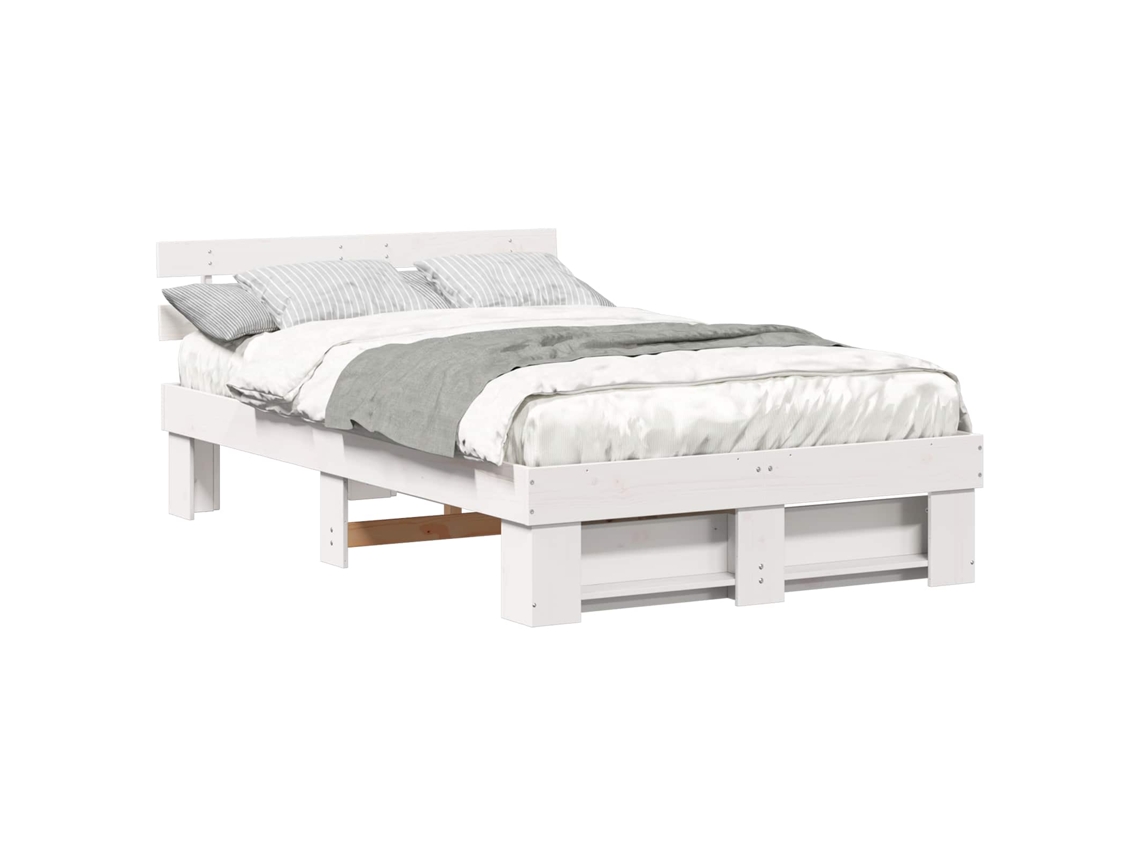 Estrutura da Cama com Cabeceira Branco 120 X 190 Cm MAISON EXCLUSIVE