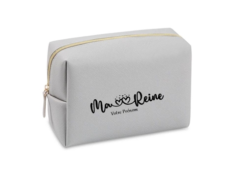 Trousse De Toilette Cinza Minha Rainha Personalizada Taperso