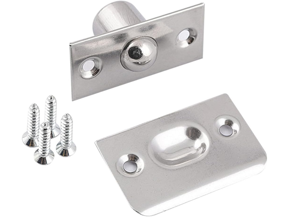 Conjunto De 2 Peças Fecho Ajustável Luxshiny Com Placa Impacto Em Aço Inoxidável Para Portas Armários Ou Gabinetes