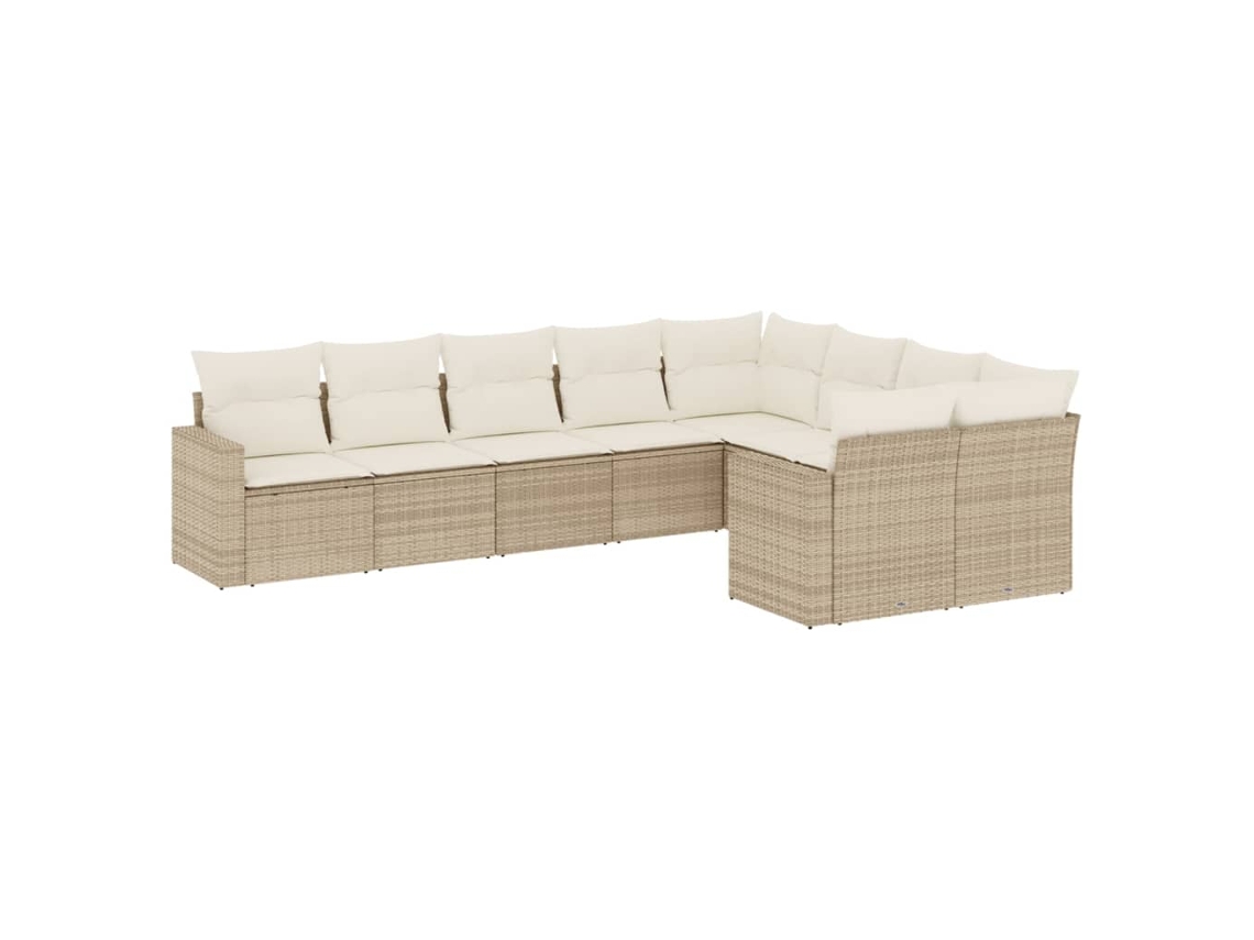 Garden Sofa Set, Garden Sofa Sets Vidaxl Bege Rattan / Vime (n/a)