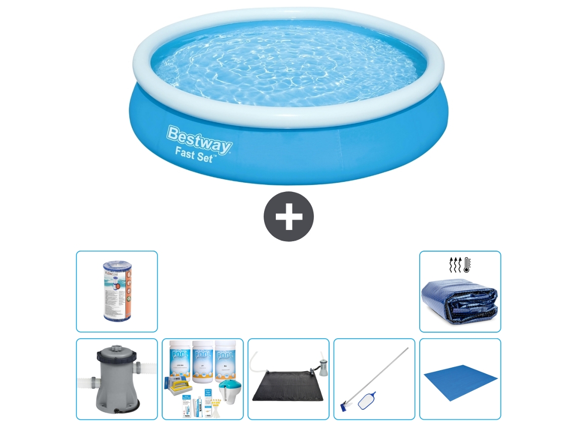 Bestway Piscina Bestway Fast Set Redonda - 366x76 Cm - 8-peças S21436