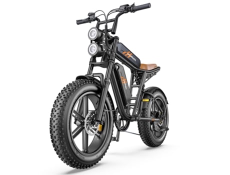 Bicicleta Elã©trica Hillmiles Milezoom 1 Para Adultos Com Motor De 250 W, Bateria Dupla De 52 V E 15,6 Ah, Pneus De 20 X 4,0 Polegadas